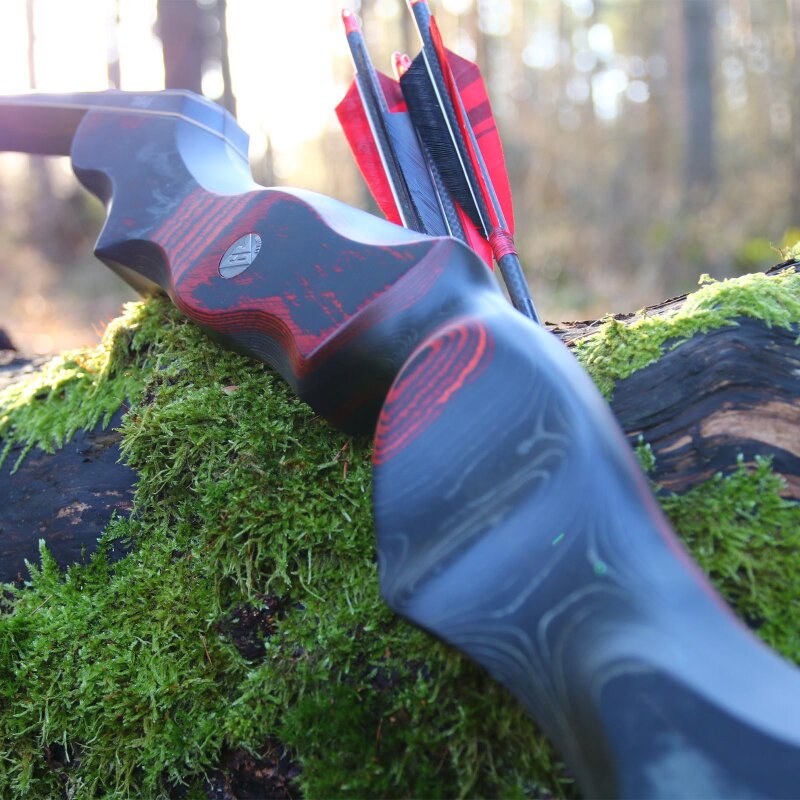 C.V. EDITION by SPIDERBOWS Condor - Rubin - 62 Zoll - 30 lbs | CVX - Take Down Recurvebogen | Rechtshand